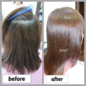 before＆afterロングヘアー写真