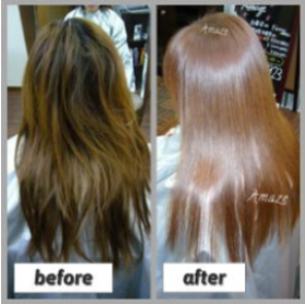 before＆afterスーパーロングヘアー写真